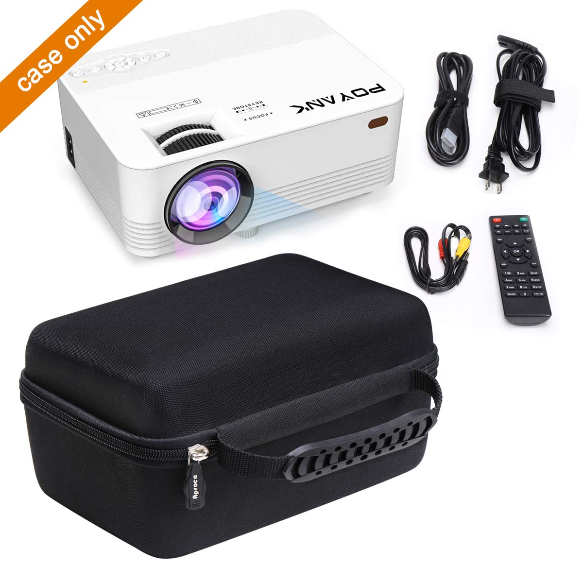 ほぼ新品 POYANK プロジェクター 5500lm WiFi接続可 Amazon.co.jp: Aproca ハードトラベル収納ケース POYANK 5500L LED